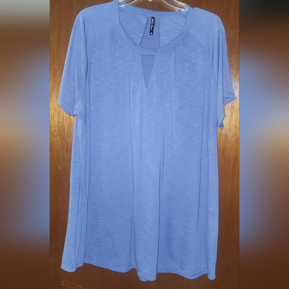 North River Periwinkle Soft Flowy Top